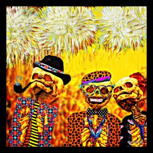 Friends 'Till After the End I Photography & Digital Painting. 50 x 50cm. Print. ©2024 Keith Edwards