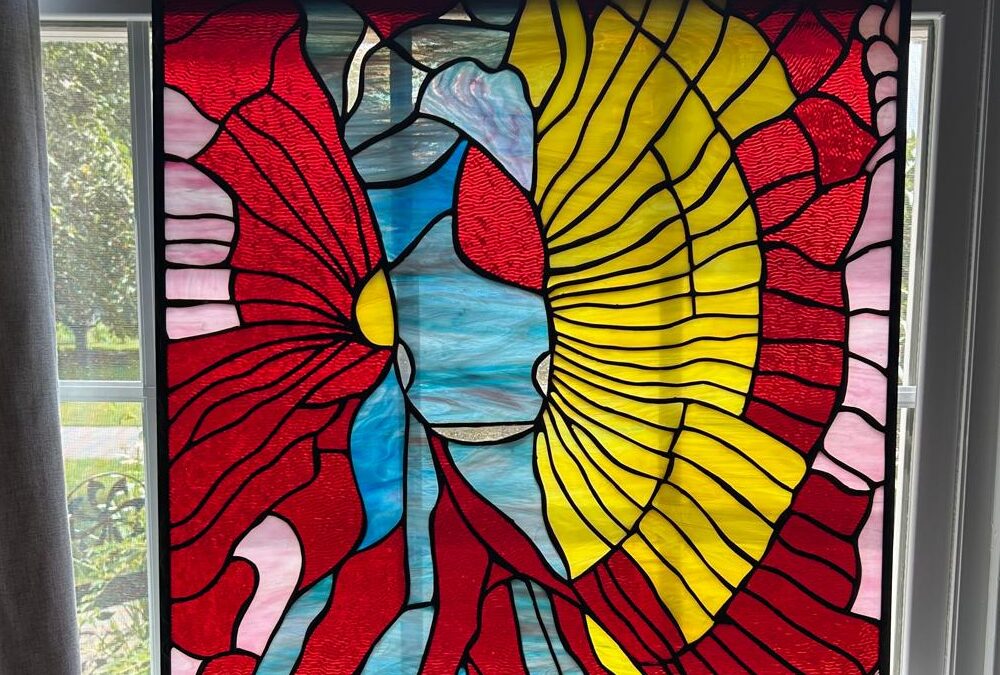 Stained Glass “Abstract Horse” by Mike Morris