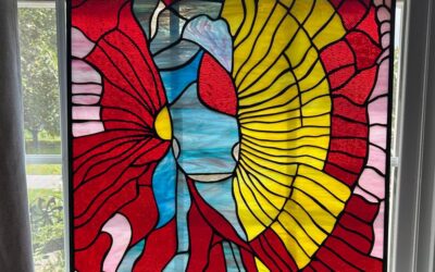 Stained Glass “Abstract Horse” by Mike Morris